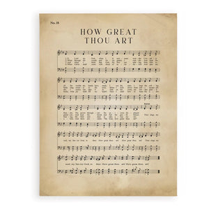 How Great Thou Art Canvas CVS0397