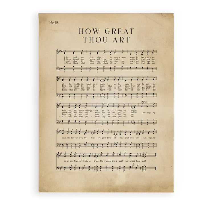 How Great Thou Art Canvas CVS0397