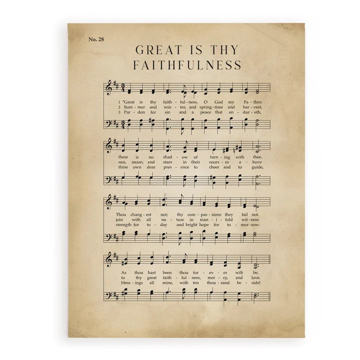 Great Is Thy Faithfulness Canvas CVS0398