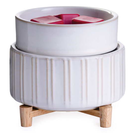 Ceramic & Wood 2-in-1 Fragrance Warmer CW2CAW
