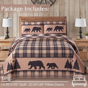 Cabin Life 3 pc Quilt Set DQ23248 C