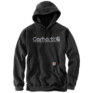 carbon heather, Men's Big and Tall Loose Fit Midweight Logo Graphic Sweatshirt 106793
