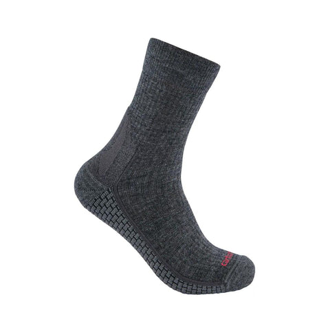 Grid Midweight Merino Wool Blend Short Crew Sock SS9260
