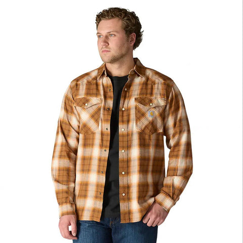 Men's Montana Rugged Flex Snap-Front Plaid Shirt 107016