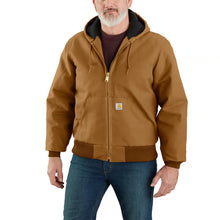 carhartt brown, Men's Big and Tall Flannel-Lined Active Jacket - Loose Fit - Firm Duck - Warmest 106673