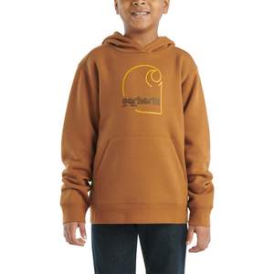 Carhartt Brown Boys' Long Sleeve Graphic Sweatshirt CA6586