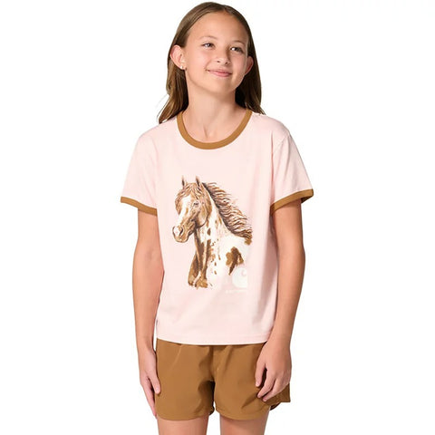 Girl's Short Sleeve Mare Ringer T-Shirt CA7170