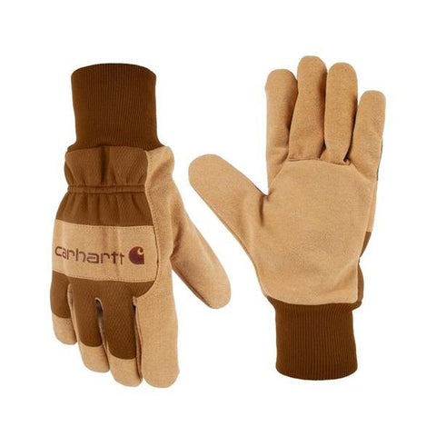 Men's Synthetic Suede Knit Cuff Gloves GW0836