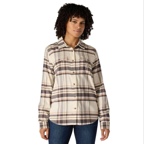 Women's TENCEL Fiber Lightweight Relaxed Fit Plaid Shirt 107135