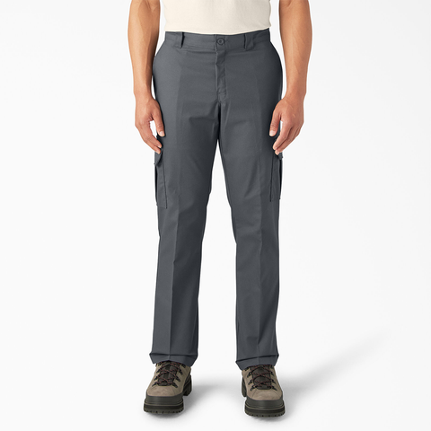 Charcoal Men's Flex Regular Fit Cargo Pants DWP595