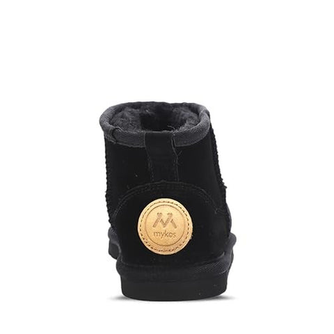 Childrens' Kora Short Youth Pull-on Water-Resistant Ankle Boot, Faux-Fur Lined MK2551