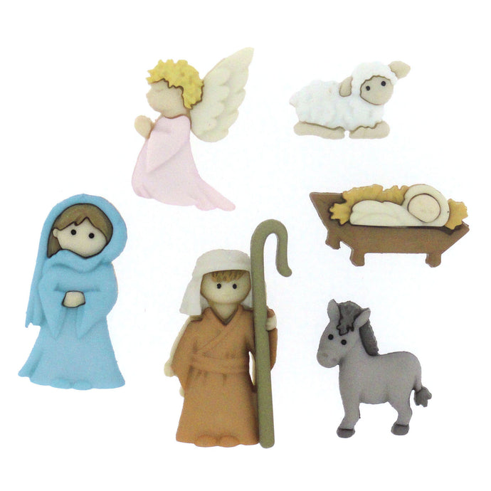 Holiday Nativity Button Set