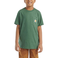 green Unisex Children's Short-Sleeve Pocket T-Shirt CA6589