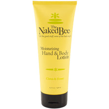tube of the naked bee citron & honey hand & body lotion 6.7 fl oz