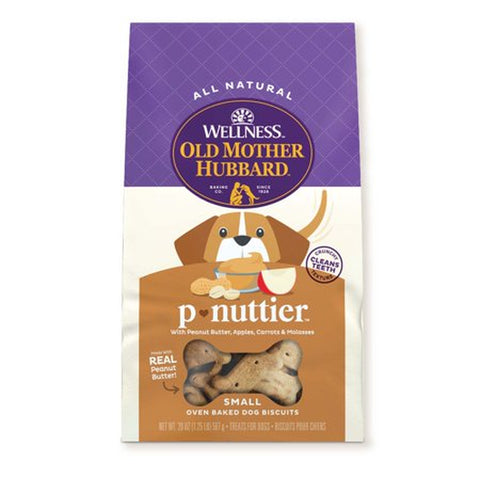 Classic Crunchy P-Nuttier Biscuits Small Oven Baked Dog Treats - 20oz