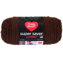 Coffee Red Heart Super Saver Jumbo yarn.