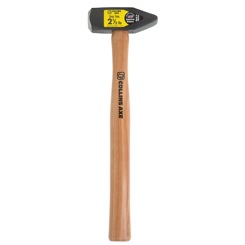 2.5 lb Steel Cross Peen Blacksmith Hammer 16 in. Hickory Handle