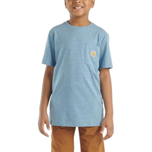 blue Unisex Children's Short-Sleeve Pocket T-Shirt CA6589