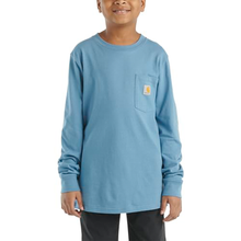 Coronet Blue Boys' Long-Sleeve Pocket T-Shirt CA6596