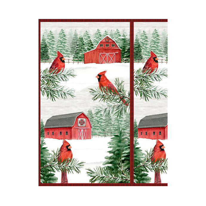 Country Cardinals Collection Craft Panel Cotton Fabric 20051-137