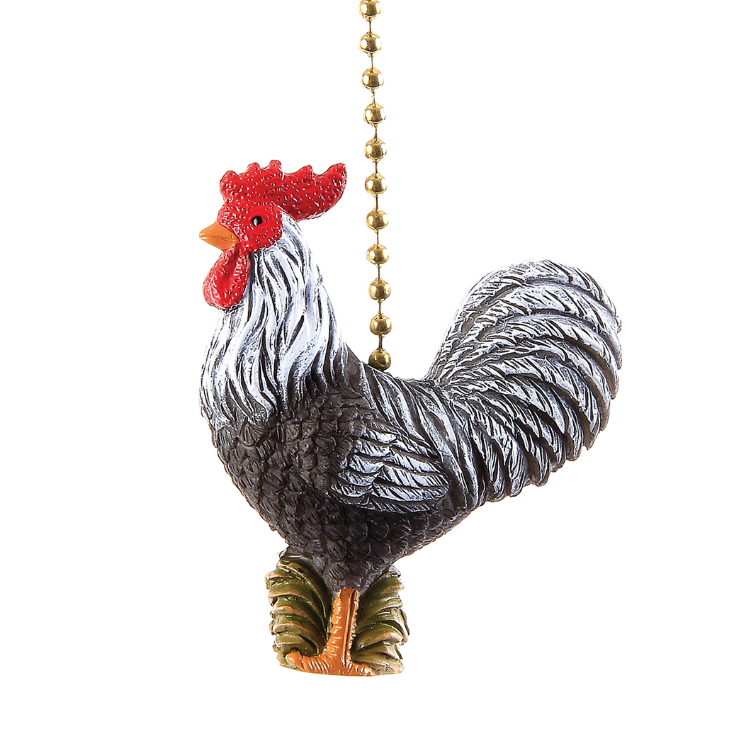 Country Rooster Fan Pull 389