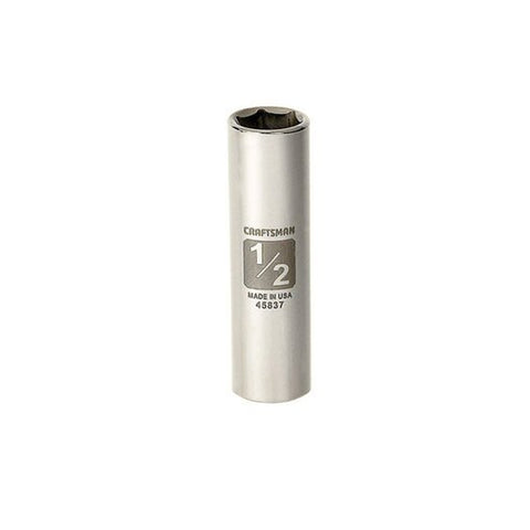 1/2 in. X 3/8 in. Drive SAE 6 Point Deep Deep Socket 1 Pc