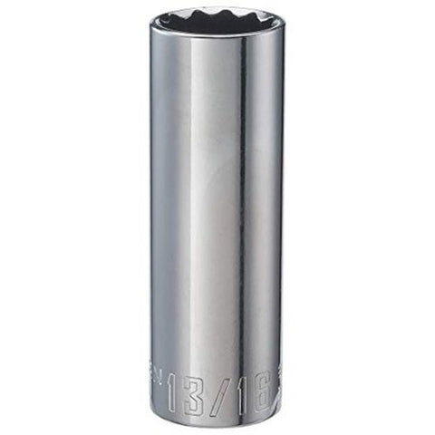 13/16 in. X 1/2 in. Drive SAE 12 Point Deep Deep Socket 1 Pc