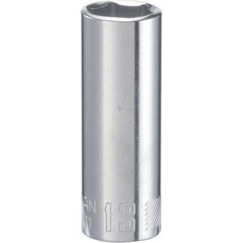 13 mm X 1/4 in. Drive Metric 6 Point Deep Socket 1 Pc