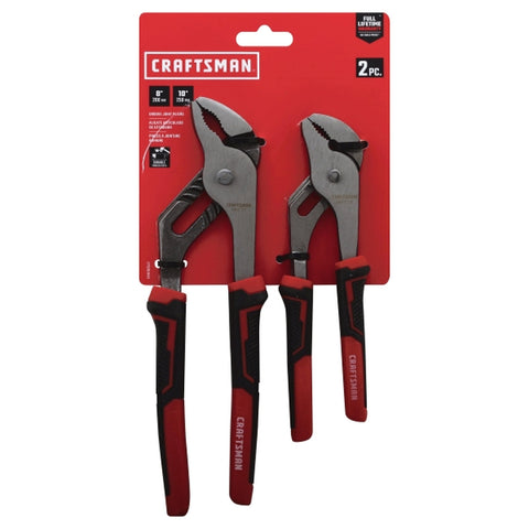 2 Pc Drop Forged Steel Groove Joint Pliers Set