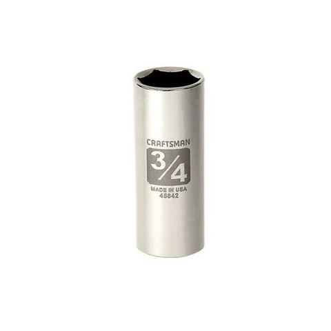 3/4 in. X 3/8 in. Drive SAE 6 Point Deep Deep Socket 1 Pc