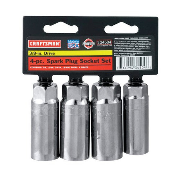Craftsman 3/8 in. Drive Metric and SAE 6 Point Standard Spark Plug ...