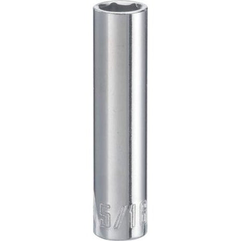5/16 in. X 1/4 in. Drive SAE 6 Point Deep Socket 1 Pc