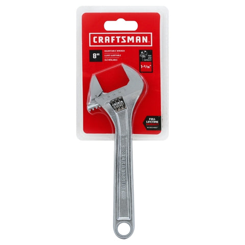 Adjustable Wrench 8 in. L 1 Pc