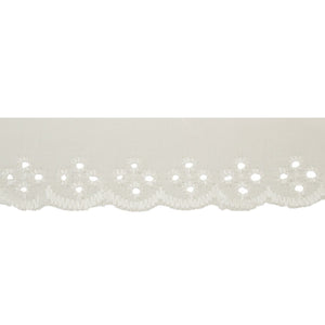 Lace Band 6 1/4 Wide Daisy Clusters Galloon Edge Stretch Lace Band 