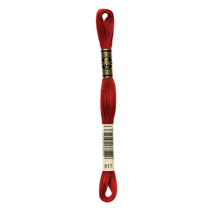 Very Dark Coral Red Embroidery Floss