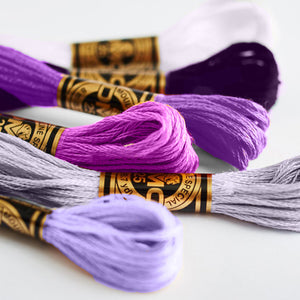 Embroidery Floss - Purples D-117
