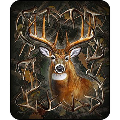 Big Buck Faux Fur Queen Blanket DB5793-2
