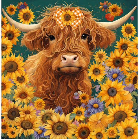 Highland Cow Plush Queen Size Blanket DB24030