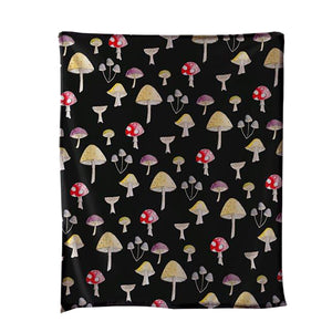 Mushrooms Throw Blanket DBF24047