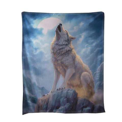 Regal Comfort Lone Wolf Throw Blanket