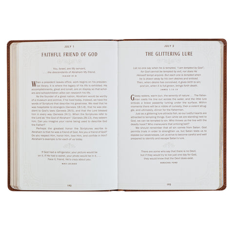 DEVOTIONAL WALKING WITH GOD LG PRINT interior page