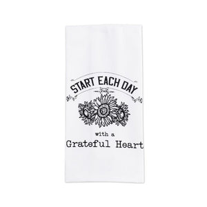 Start Each Day with a Grateful Heart Kitchen Towel DKT3001