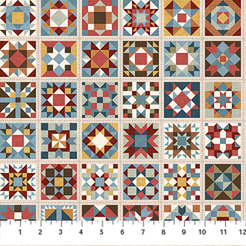 Barn Quilts Collection Quilt Blocks Cotton Fabric DP27317