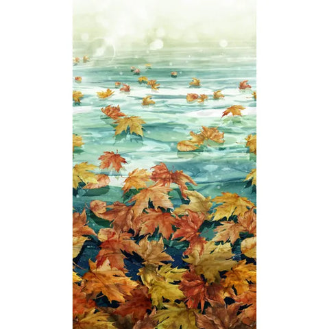 Autumn Breeze Collection Leaves in Water Border DP28056-66