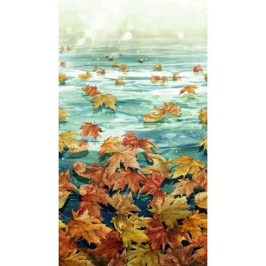 Autumn Breeze Collection Leaves in Water Border DP28056-66