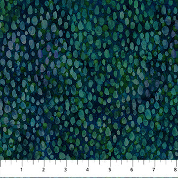Autumn Breeze Collection Teal Raindrops Cotton Fabric DP28063-68