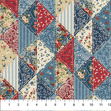 Farmhouse Sampler Collection Patchwork Cotton Fabric DP28602
