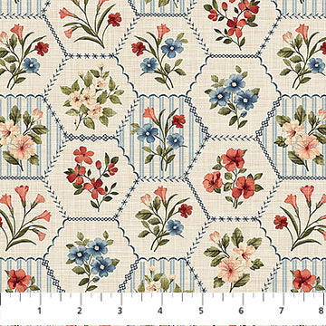 Farmhouse Sampler Collection Floral Cotton Fabric DP28603