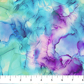 Infatuation Iris Collection Watercolor Cotton Fabric DP28617