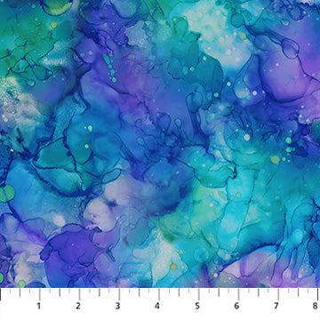 Coral Reef Collection Mottled Ocean Cotton Fabric DP28883-66